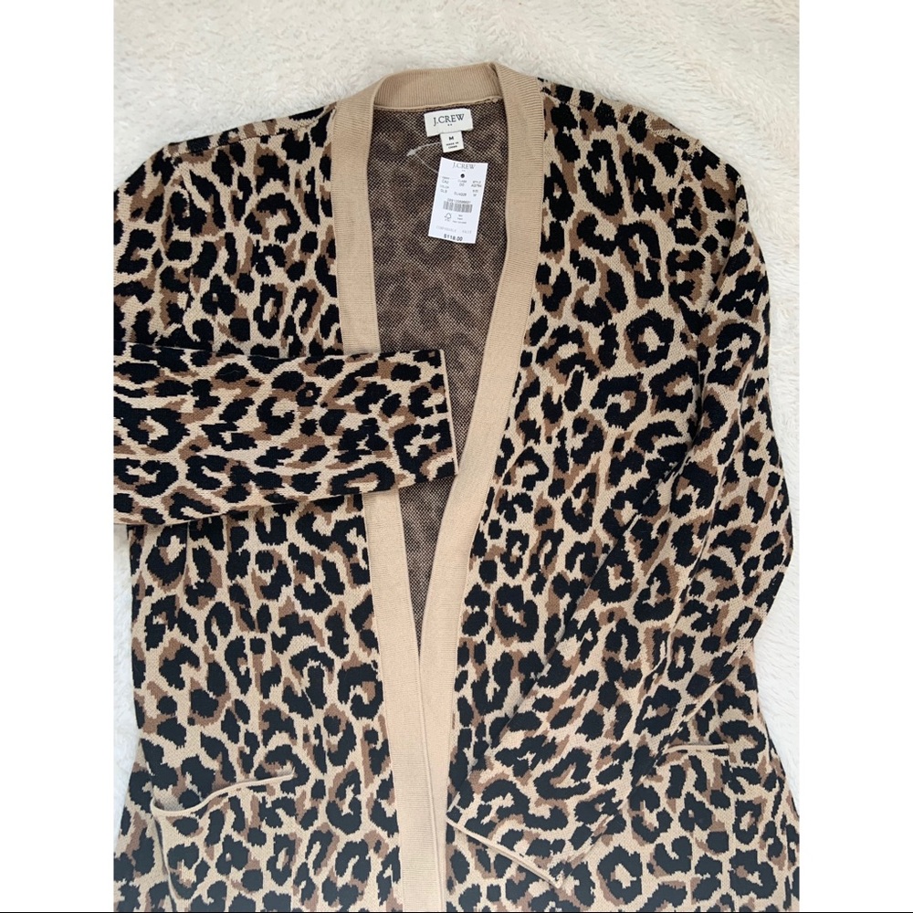 Brand New J.Crew Leopard Cardigan